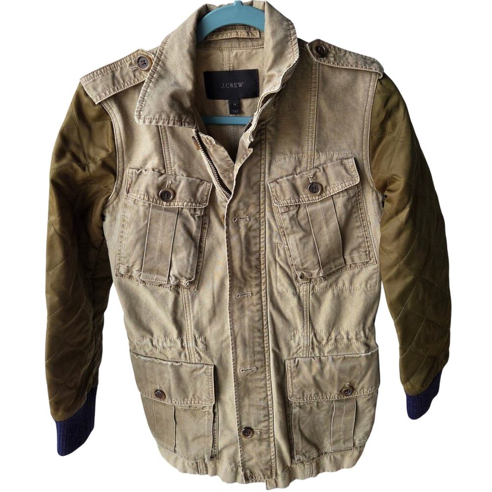 J crew spring/fall jacket womens sz XS, carpenter, collared, pockets